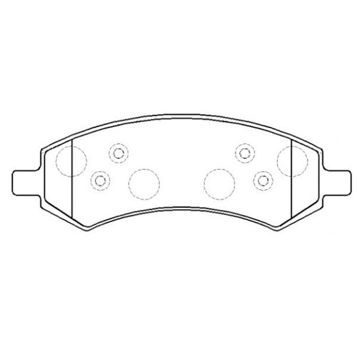 Juego de Pastillas de freno Delanteras Ram 1500 2018 - 2019