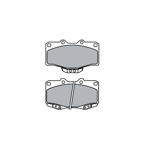 Juego de Pastillas de freno Delanteras Toyota Hilux 2.8 1991 - 2005