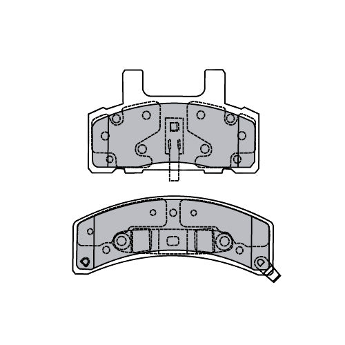 Pastillas de freno Delanteras Chevrolet Astrovan 4x4 1996 - 2002 - 0