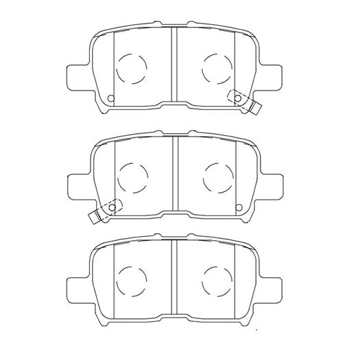 Juego de Pastillas de freno Traseras Honda Pilot 2003 - 2008