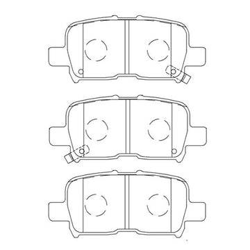 Juego de Pastillas de freno Traseras Honda Pilot 2003 - 2008
