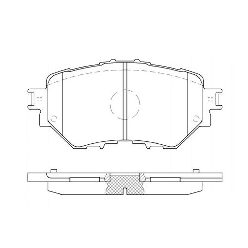 Juego de Pastillas de freno Delanteras Mazda 3 2014 - 2019