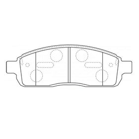 Juego de Pastillas de freno Delanteras Ford F150 2004 - 2009