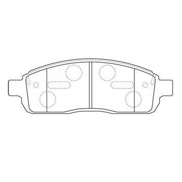 Juego de Pastillas de freno Delanteras Ford F150 2004 - 2009