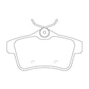 Juego de Pastillas de freno Traseras Peugeot 5008 2012 - 2017-1