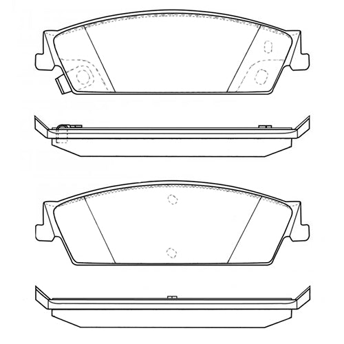 Juego de Pastillas de freno Traseras Chevrolet Silverado 2008 - 2014