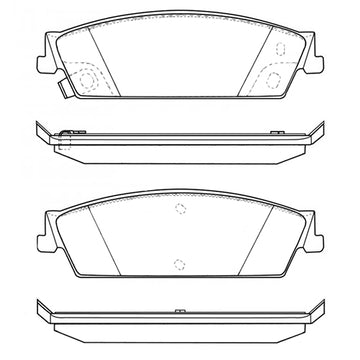 Juego de Pastillas de freno Traseras Chevrolet Avalanche 2008 - 2014