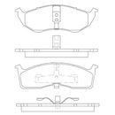 Juego de Pastillas de freno Delanteras Chrysler Grand Caravan 1996 - 2000-2