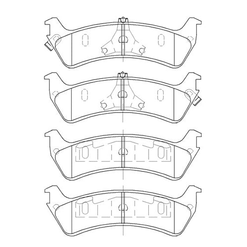 Juego de Pastillas de freno Traseras Ford Explorer Sport 2001 - 2005
