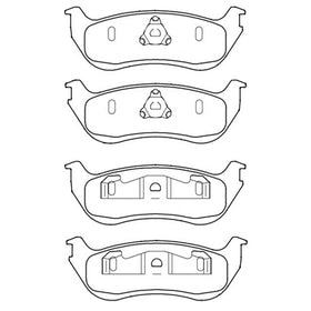 Par de Pastillas de freno Traseras Ford Explorer 2002-2005 - 0