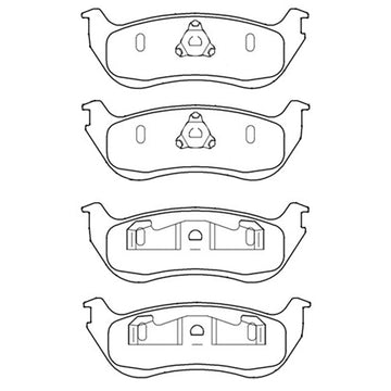 Par de Pastillas de freno Traseras Ford Explorer 2002-2005 - 0