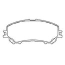 Juego de Pastillas de freno Delanteras Nissan Qashqai 2015 - 2019-3