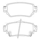 Juego de Pastillas de freno Traseras Nissan Xtrail 4x4 2015 - 2021-3