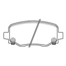 Juego de Pastillas de freno Traseras Jeep Cherokee 2014 - 2019