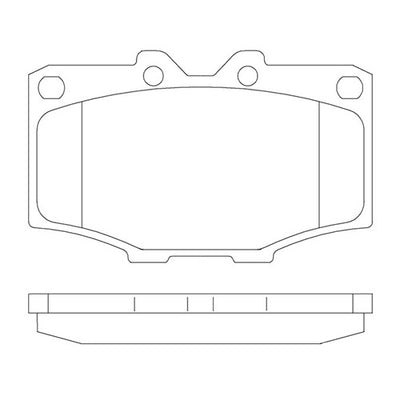 Par de Pastillas de freno Delanteras Toyota Land Cruiser 1976-1991 - 0