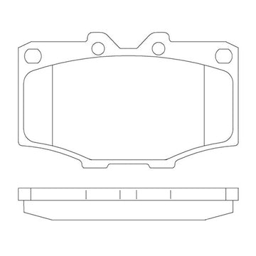 Par de Pastillas de freno Delanteras Toyota Hilux 2.0 1984-1988 - 0