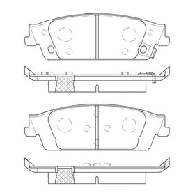Juego de Pastillas de freno Traseras Chevrolet Silverado 2014 - 2018