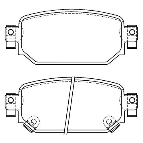 Juego de Pastillas de freno Traseras Mazda 3 2013 - 2019