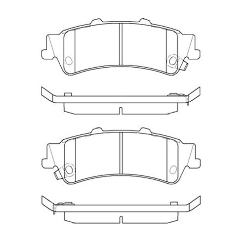 Juego de Pastillas de freno Traseras Chevrolet Silverado 1500 1999 - 2007