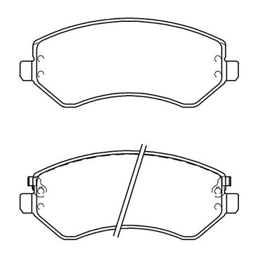 Juego de Pastillas de freno Delanteras Jeep Cherokee 2002 - 2007