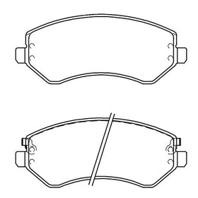 Juego de Pastillas de freno Delanteras Chrysler Town Country 2001 - 2007