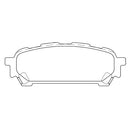 Juego de Pastillas de freno Traseras Subaru Impreza 2.0 2003 - 2008