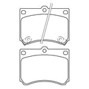 Juego de Pastillas de freno Delanteras Ford Escort 1.9 1995 - 1996-3