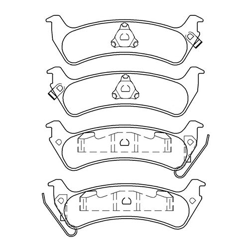 Juego de Pastillas de freno Traseras Jeep Grand Cherokee 1993 - 1999
