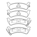 Juego de Pastillas de freno Traseras Jeep Grand Cherokee 1993 - 1999-3