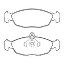 Juego de Pastillas de freno Delanteras Citroen Saxo 1997 - 2003-1