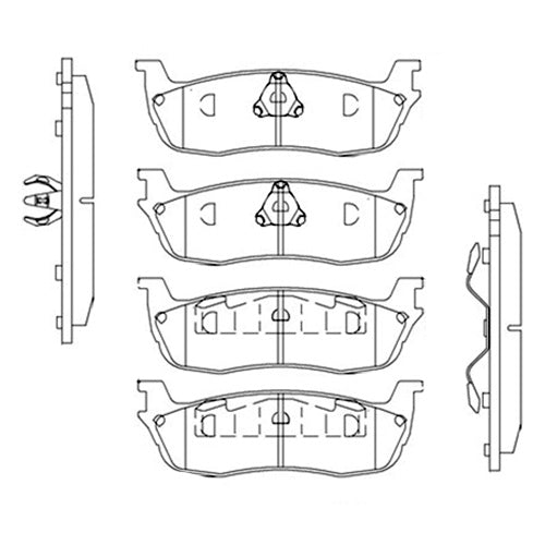 Juego de Pastillas de freno Traseras Ford Expedition 1996 - 2004
