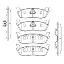 Juego de Pastillas de freno Traseras Ford Expedition 1996 - 2004-1