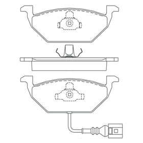 Juego de Pastillas de freno Delanteras Audi A3 1.6 2004 - 2013 - 0