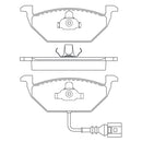 Juego de Pastillas de freno Delanteras Audi A3 1.8 2004 - 2013-2