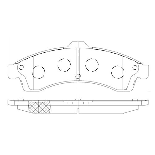 Juego de Pastillas de freno Delanteras Chevrolet Trailblazer 2002 - 2005