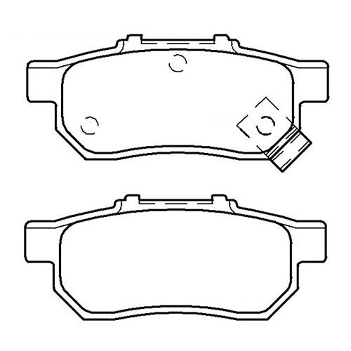 Juego de Pastillas de freno Traseras Honda Civic 1.6 1988 - 1991