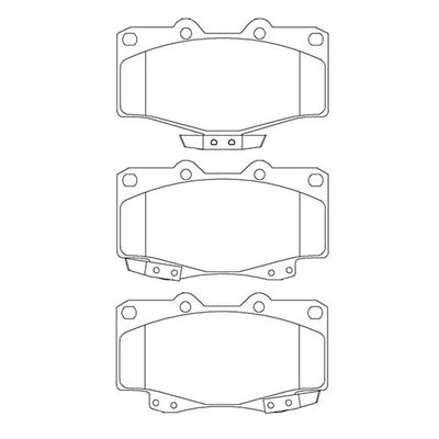 Juego de Pastillas de freno Delanteras Toyota 4Runner 1990 - 2003