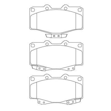 Juego de Pastillas de freno Delanteras Toyota Hilux 2.4 1989 - 1997