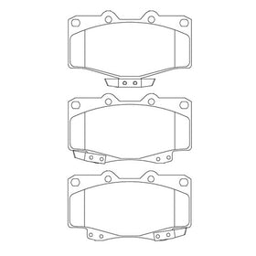 Juego de Pastillas de freno Delanteras Toyota Hilux 2.4 1998 - 2005