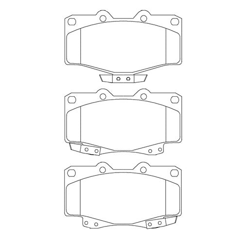 Juego de Pastillas de freno Delanteras Toyota Hilux 2.2 1989 - 1997
