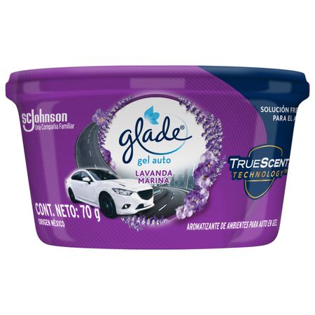 Mini Aromatizante Auto Glade Gel Lavanda Marina