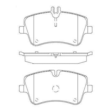 Par de Pastillas de freno Delanteras Mercedes Benz CLK350 C209 2003-2006 - 0