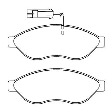 Juego de Pastillas de freno Delanteras Citroen Jumper 2006 - 2022 - 0