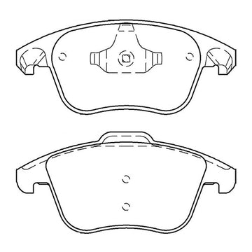 Juego de Pastillas de freno Delanteras Citroen C4 Grand Picasso 1.8 2007 - 2014 - 0