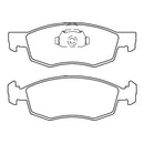 Juego de Pastillas de freno Delanteras Fiat Fiorino 2014 - 2019-3