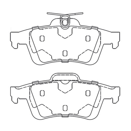 Juego de Pastillas de freno Traseras Volvo S40 2004 - 2013