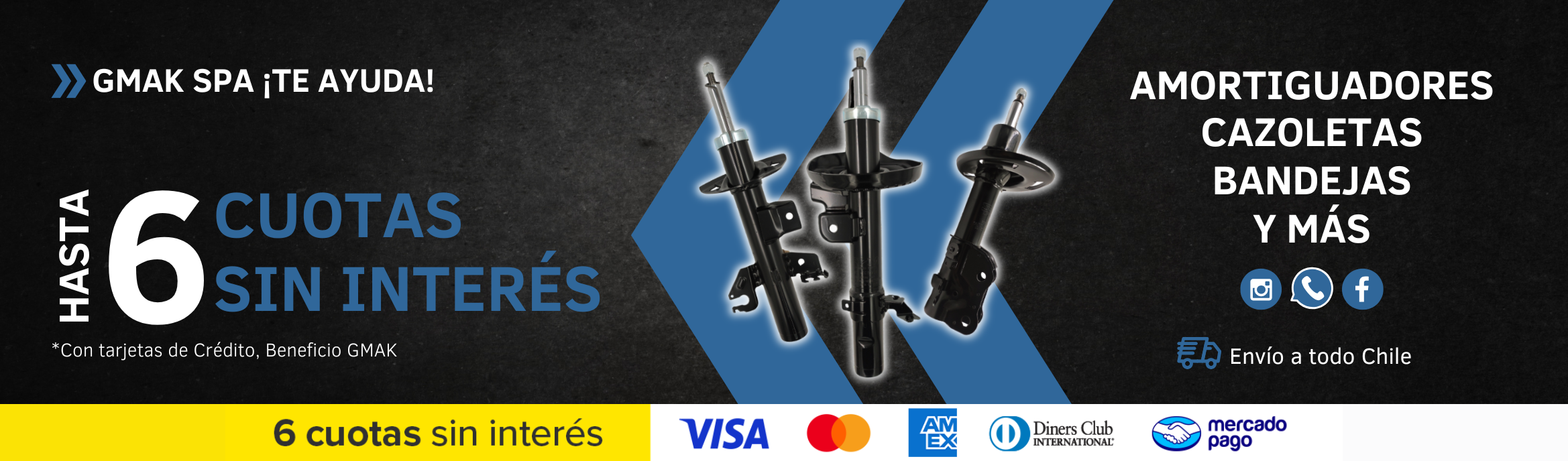 Banner pagina web con mercado pago