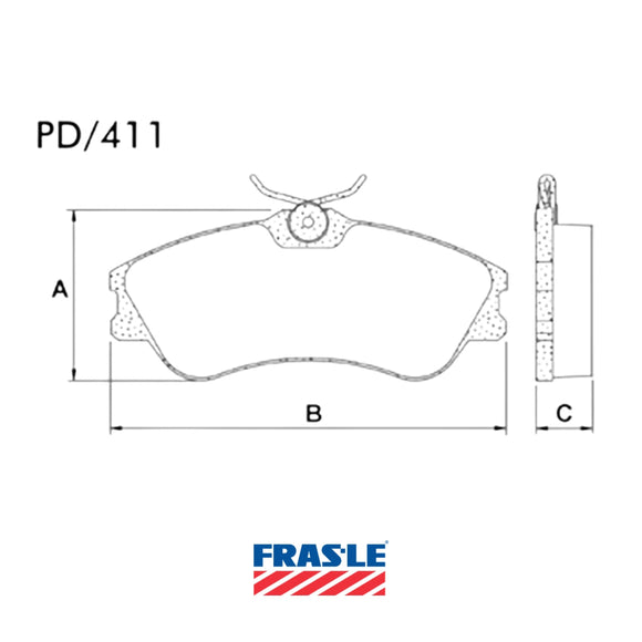 Juego de Pastillas de freno Delanteras Citroen Xsara Picasso 1.9 2002 - 2012