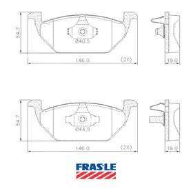 Juego de Pastillas de freno Delanteras Volkswagen Golf 2.0 1999 - 2010
