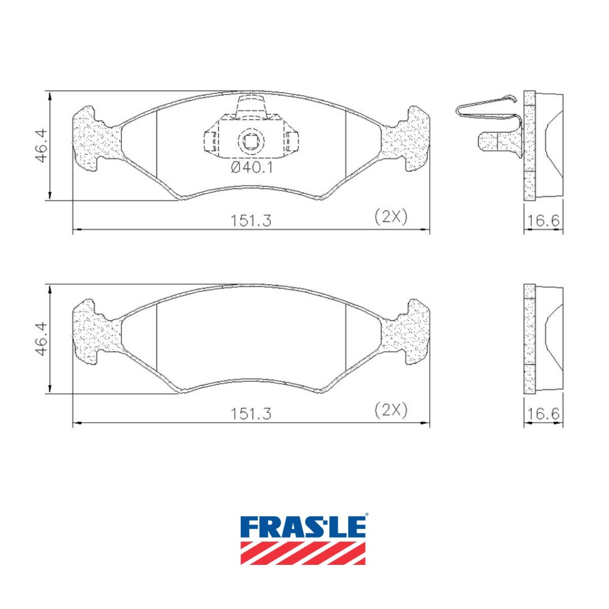 foto de Pastillas de freno Delanteras Ford Courier 1996 - 1999